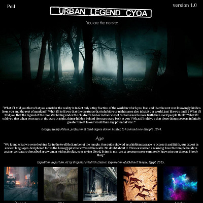 Image For Post URBAN LEGEND CYOA