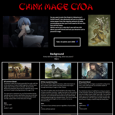 Image For Post Chink Mage CYOA from /tg/