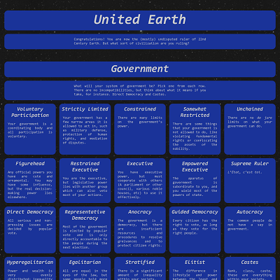 Image For Post United Earth v2 CYOA by RandomIsocahedron