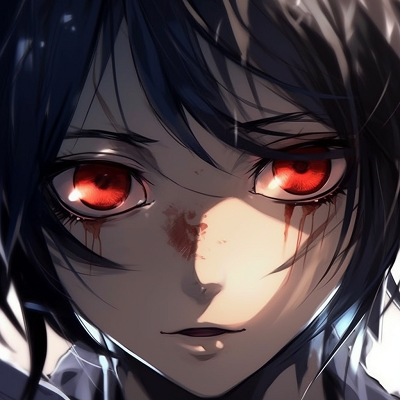 Image For Post | Extreme close-up of a yandere girl's mad eyes, highlighting vibrant colors, the details in the iris, and defined lashes. epic anime eyes pfp girl images - [Anime Eyes PFP Mastery](https://hero.page/pfp/anime-eyes-pfp-mastery)