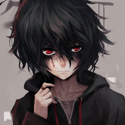 Image For Post | An abstract portrayal of an emo anime character with splatter art style and muted tones. assortment of emo pfp anime - [Emo Pfp Anime Gallery](https://hero.page/pfp/emo-pfp-anime-gallery)