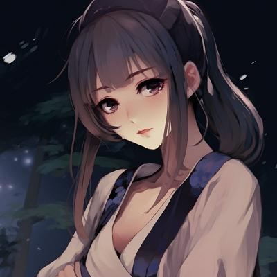 Image For Post | A girl in a kimono under the moonlight, muted tones and fine brush strokes. 512x512 anime pfp aesthetic - [512x512 Anime pfp Collection](https://hero.page/pfp/512x512-anime-pfp-collection)