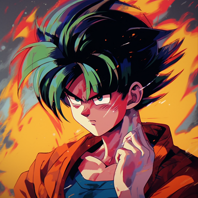 Image For Post Goku Super Saiyan Roaring - 90s anime aesthetic profile