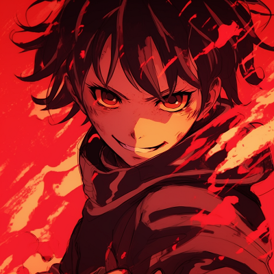 Image For Post | Detailed portrait of Tanjiro Kamado, showcasing the character's design and fiery colors. excellent red anime pfp selection - [Red Anime PFP Compilation](https://hero.page/pfp/red-anime-pfp-compilation)