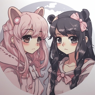 Image For Post | Profile of Chibiusa and Sailor Moon, soft shading and bold linework. trending matching anime pfp best friends - female - [Matching Anime PFP Best Friends Collection](https://hero.page/pfp/matching-anime-pfp-best-friends-collection)