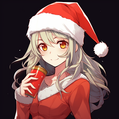 Image For Post | Anime girl holding a sparkling Christmas bauble, attention focused on the reflective object. anime christmas pfp for girls - [anime christmas pfp optimized space](https://hero.page/pfp/anime-christmas-pfp-optimized-space)