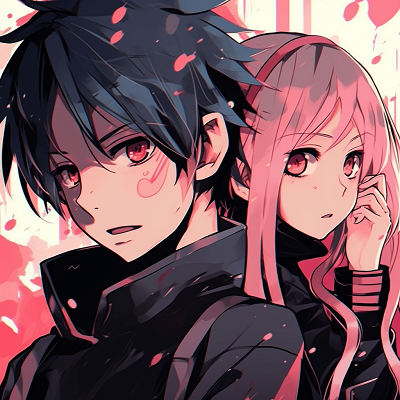 Image For Post | Sakura and Naruto show their strength, emphasis on dynamic poses and detailed expressions best duo: matching anime pfp for girl and boy couples - [Boosted Selection of Matching Anime PFP for Couples](https://hero.page/pfp/boosted-selection-of-matching-anime-pfp-for-couples)