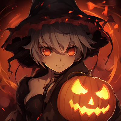Image For Post Glowing Pumpkin Avatar - innovative halloween anime pfp