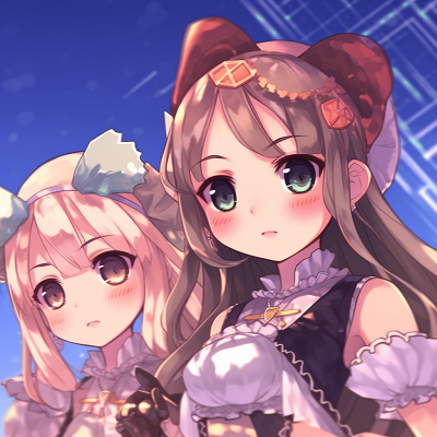 Image For Post | A wondrous trio of anime girls showing vibrant color interpretations, flowy costumes, and magical accessories. girl anime trio pfp pfp for discord. - [Anime Trio PFP](https://hero.page/pfp/anime-trio-pfp)