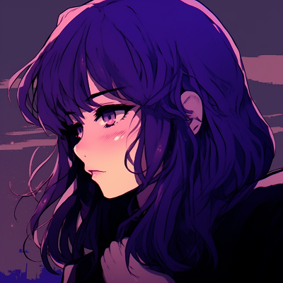 Image For Post | Graceful anime portrait infused with lilac hues, showcasing delicate facial features and intricately designed clothes. majestic anime purple pfp pfp for discord. - [Anime Purple PFP Collection](https://hero.page/pfp/anime-purple-pfp-collection)