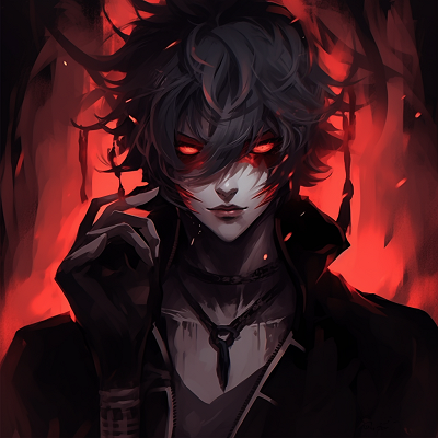 Image For Post | A profile of an angry demonic character, intense expression with deep colors. demonic anime pfp for characters pfp for discord. - [demonic anime pfp](https://hero.page/pfp/demonic-anime-pfp)