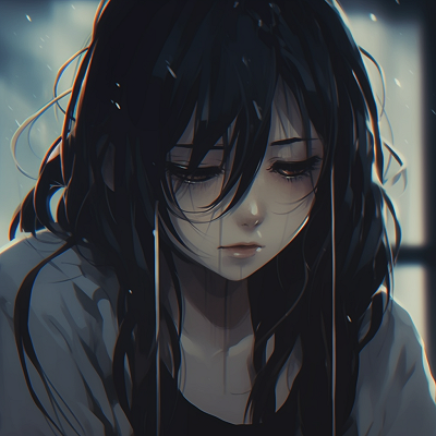 Image For Post | Depressed anime girl with the dark night as a background, radiant moonlight and detailed expression. aesthetics depressed anime girl pfp pfp for discord. - [depressed anime girl pfp](https://hero.page/pfp/depressed-anime-girl-pfp)
