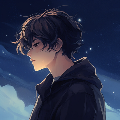 Image For Post | Dreamy boy gazing at a starry sky, ethereal lighting and cool tones. aesthetic anime male pfp pfp for discord. - [Anime Male PFP Collections](https://hero.page/pfp/anime-male-pfp-collections)