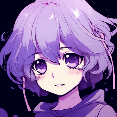 Image For Post | A profile image of an anime girl with her hair and outfit in soft lavender tones. adorable purple anime pfp pfp for discord. - [Purple Pfp Anime Collection](https://hero.page/pfp/purple-pfp-anime-collection)
