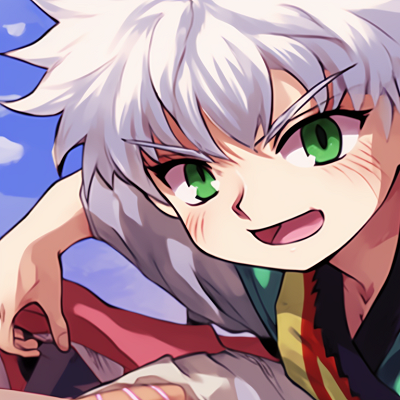 Image For Post | Two characters, Gon and Killua, in matching outfits, with a mix of warm and cool colors. gon and killua hd matching pfp pfp for discord. - [gon and killua matching pfp, aesthetic matching pfp ideas](https://hero.page/pfp/gon-and-killua-matching-pfp-aesthetic-matching-pfp-ideas)