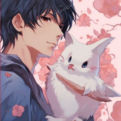 Image For Post | Two characters on a cherry blossom backdrop, detailed flowers and soft hues. anime pfp matching of lovebirds pfp for discord. - [anime pfp matching, aesthetic matching pfp ideas](https://hero.page/pfp/anime-pfp-matching-aesthetic-matching-pfp-ideas)