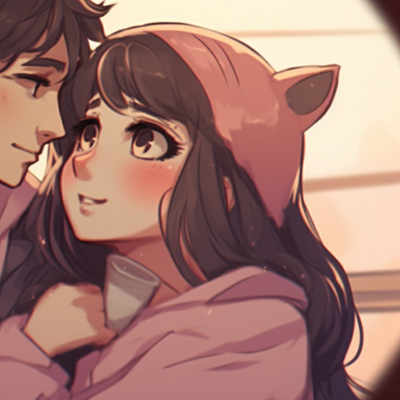 Image For Post | Anime couple in a nostalgic setting, with elements of classic romance and sepia-toned palette for a retro feel. sitcom inspired cute couple matching pfp pfp for discord. - [cute couple matching pfp, aesthetic matching pfp ideas](https://hero.page/pfp/cute-couple-matching-pfp-aesthetic-matching-pfp-ideas)