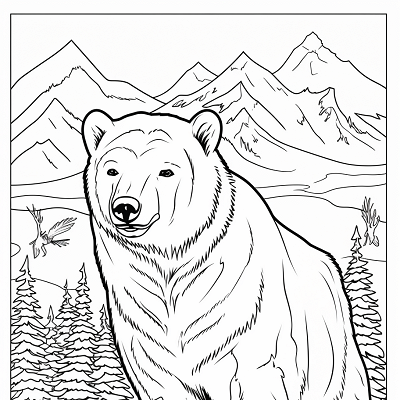 Image For Post Arctic Adventures Polar Wildlife - Printable Coloring Page