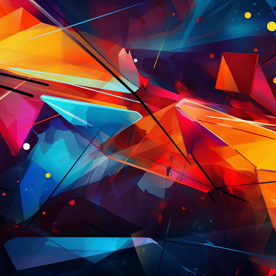 Image For Post Digital Art of Geometric Shapes Abstract View - Wallpaper