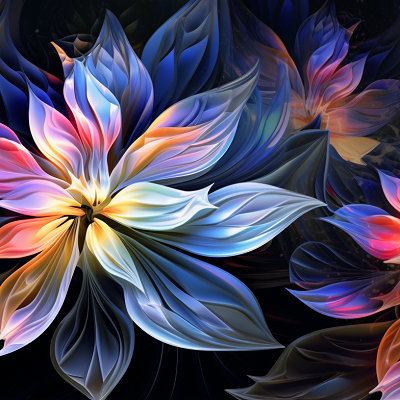 Image For Post Modern Floral Wallpaper Futuristic Flora - Wallpaper