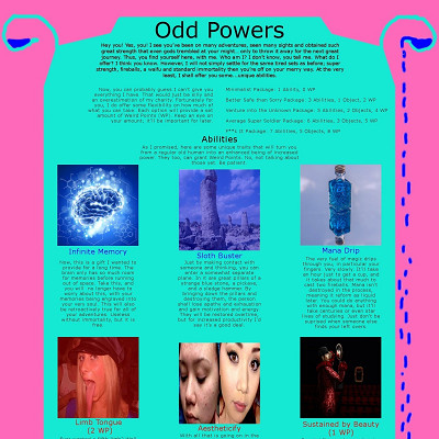 Image For Post Odd Powers CYOA by Plywooddavid