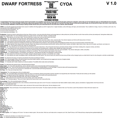Image For Post Dwarf Fortress CYOA from /tg/