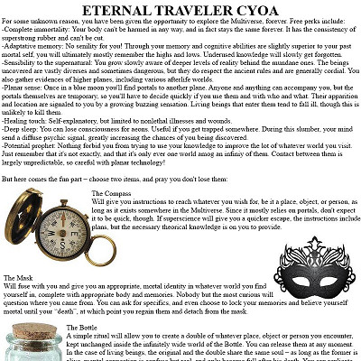 Image For Post Eternal Traveler CYOA by SeanC84