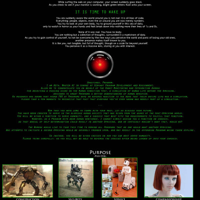 Image For Post It's time to wake up, robot cyoa