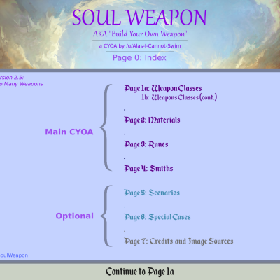 Image For Post Soul Weapon v2.5 CYOA by Alas-I-Cannot-Swim