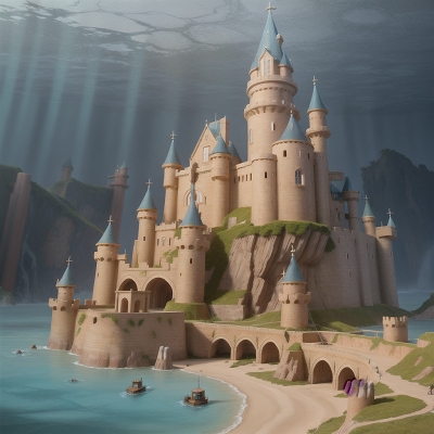 Image For Post Anime, wild west town, underwater city, medieval castle, harp, failure, HD, 4K, AI Generated Art
