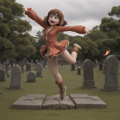 Image For Post Anime, jumping, haunted graveyard, sasquatch, market, hail, HD, 4K, AI Generated Art