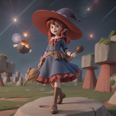 Image For Post Anime, hat, cowboys, meteor shower, witch's cauldron, cyborg, HD, 4K, AI Generated Art