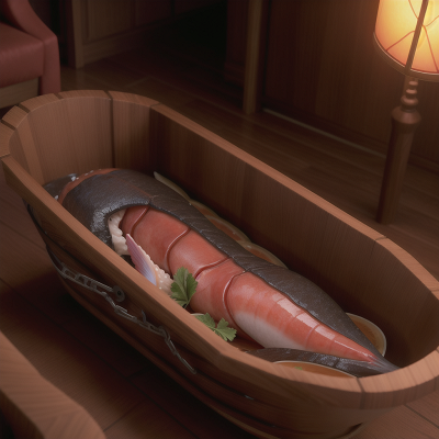 Image For Post Anime, sunrise, lamp, vampire's coffin, failure, seafood restaurant, HD, 4K, AI Generated Art