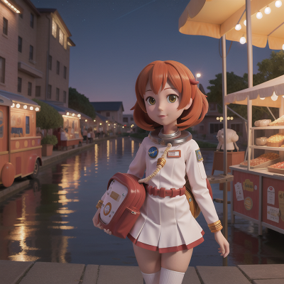 Image For Post Anime, market, school, astronaut, river, carnival, HD, 4K, AI Generated Art
