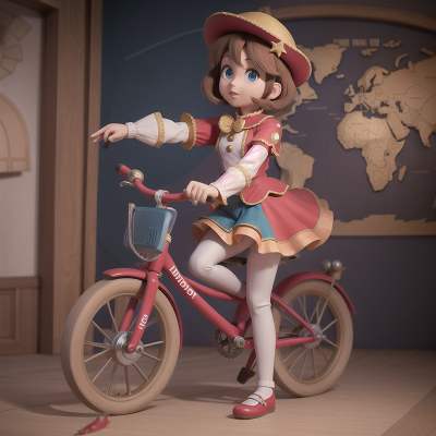 Image For Post Anime, museum, circus, stars, map, bicycle, HD, 4K, AI Generated Art