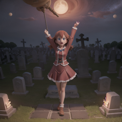 Image For Post Anime, drought, haunted graveyard, space station, dancing, bravery, HD, 4K, AI Generated Art