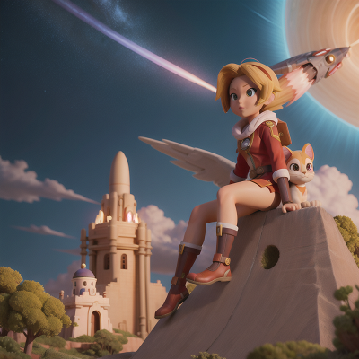 Image For Post Anime, bravery, rocket, key, storm, sphinx, HD, 4K, AI Generated Art