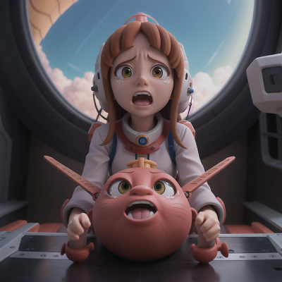 Image For Post Anime, spaceship, scientist, crying, sphinx, airplane, HD, 4K, AI Generated Art