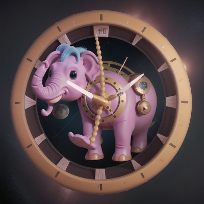 Image For Post Anime, space, clock, camera, unicorn, elephant, HD, 4K, AI Generated Art