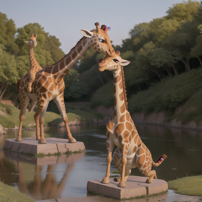 Image For Post Anime, betrayal, river, museum, sphinx, giraffe, HD, 4K, AI Generated Art