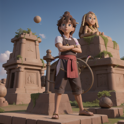 Image For Post Anime, temple, hail, sphinx, mechanic, chef, HD, 4K, AI Generated Art