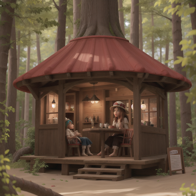 Image For Post Anime, forest, hat, beach, werewolf, coffee shop, HD, 4K, AI Generated Art