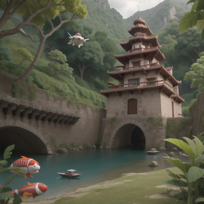 Image For Post Anime, sushi, spaceship, medieval castle, thunder, jungle, HD, 4K, AI Generated Art