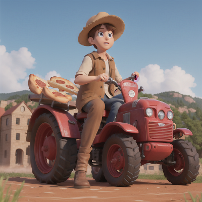 Image For Post Anime, pizza, bus, tractor, archaeologist, invisibility cloak, HD, 4K, AI Generated Art