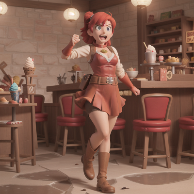 Image For Post Anime, archaeologist, anger, laughter, superhero, ice cream parlor, HD, 4K, AI Generated Art