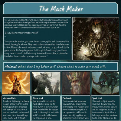 Image For Post The Mask Maker cyoa by Hyperly_Passive