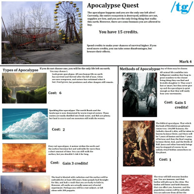 Image For Post Apocalypse Quest CYOA from /tg/