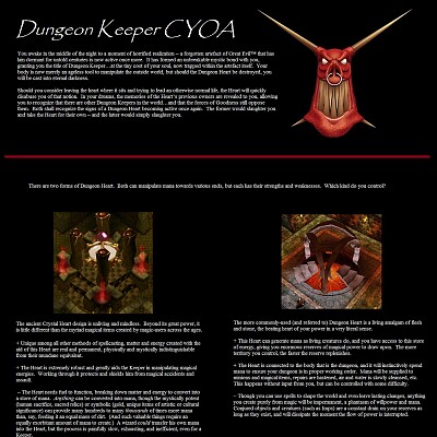 Image For Post Dungeon Keeper CYOA
