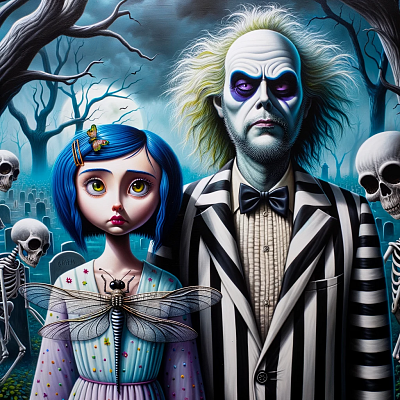 Image For Post Beetlejuice Coraline Crossover art