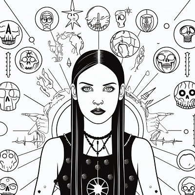 Image For Post Mystical Wednesday Addams Sorceress Touch - Wallpaper